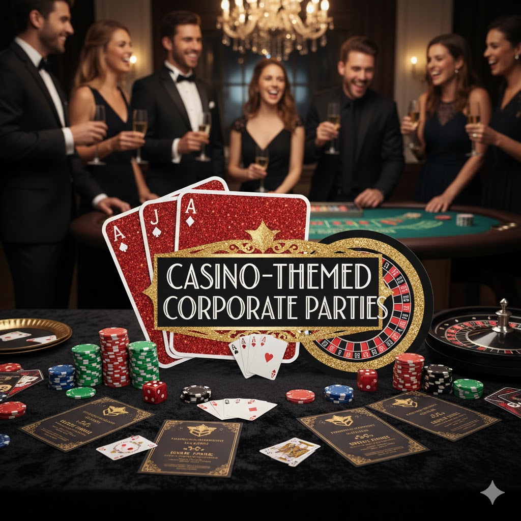 Casino-themed corporate parties